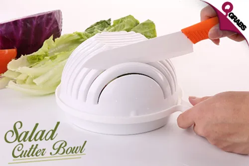 For QR29 Cut-up Fruits & Veggies without Hassle with a Salad Cutter Bowl! (QR60 Value)